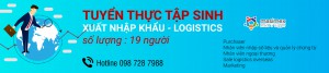 TUYỂN THỰC TẬP SINH XUẤT NHẬP KHẨU - LOGISTICS - 2017 - SỐ LƯỢNG LỚN